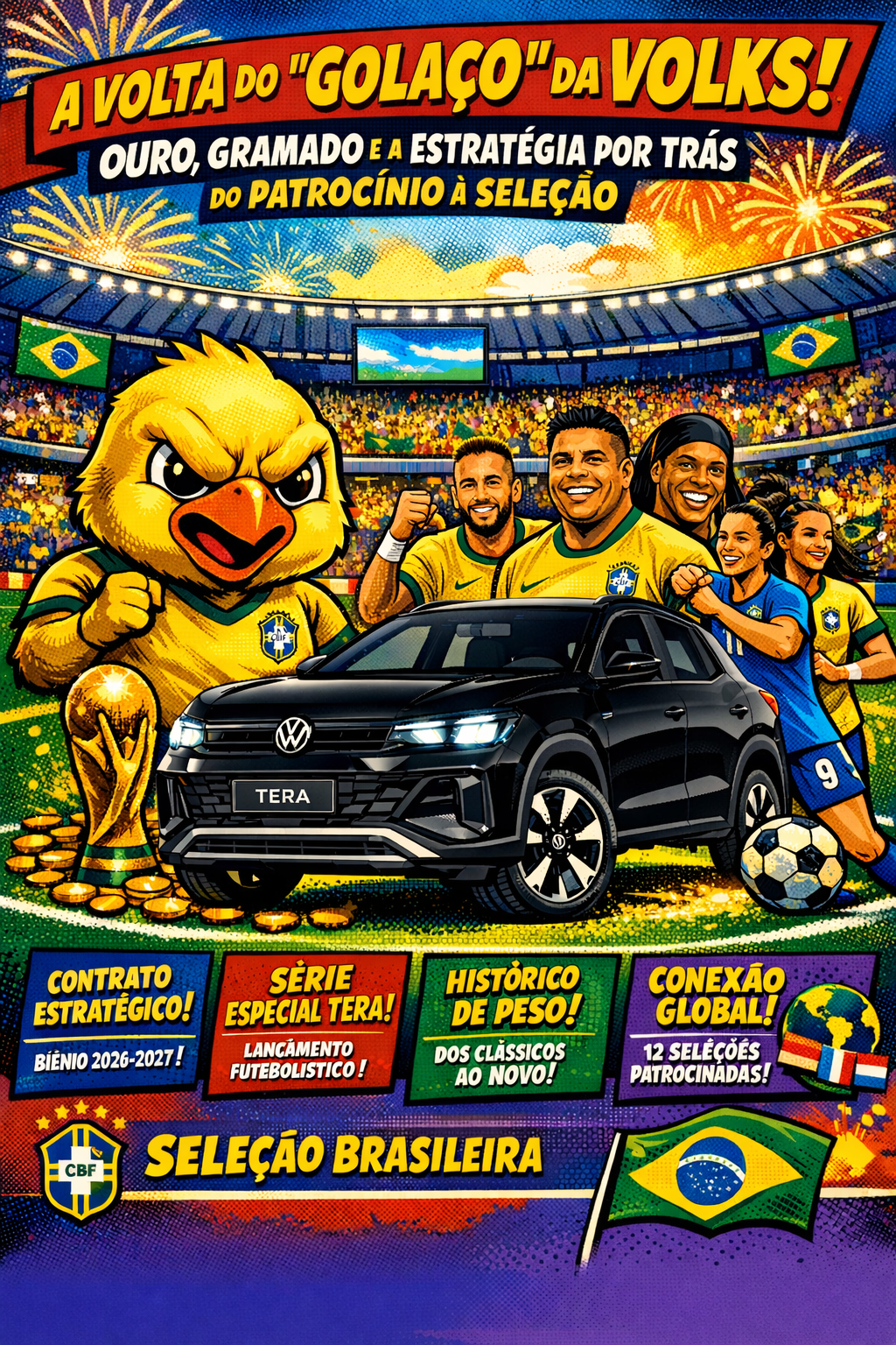 A Volta do "Golaço" da Volks: Ouro, Gramado e a Estratégia por Trás do Patrocínio à Seleção