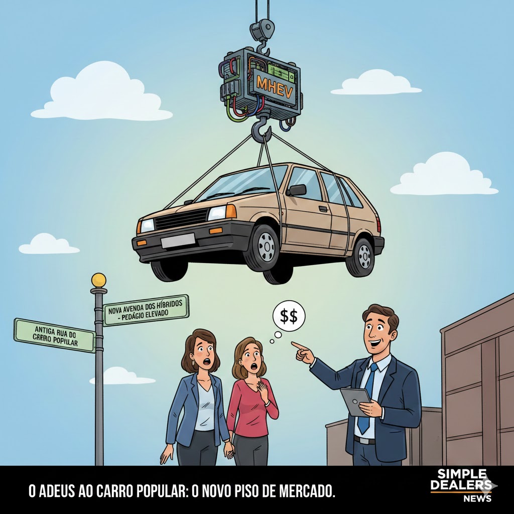O Adeus ao Carro Popular: A Era dos Híbridos Leves e o Novo Piso do Mercado.