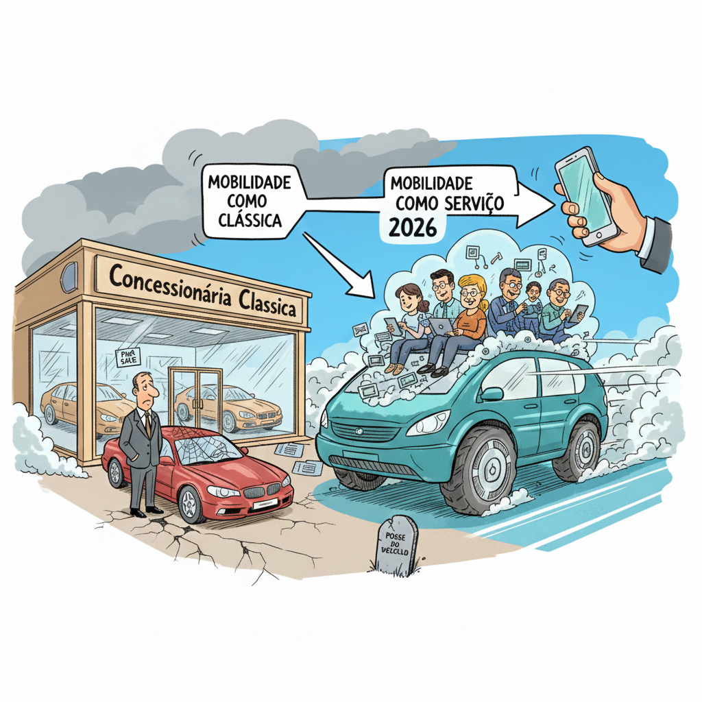 A Morte da Posse: Como a Mobilidade como Serviço está engolindo o Showroom tradicional.