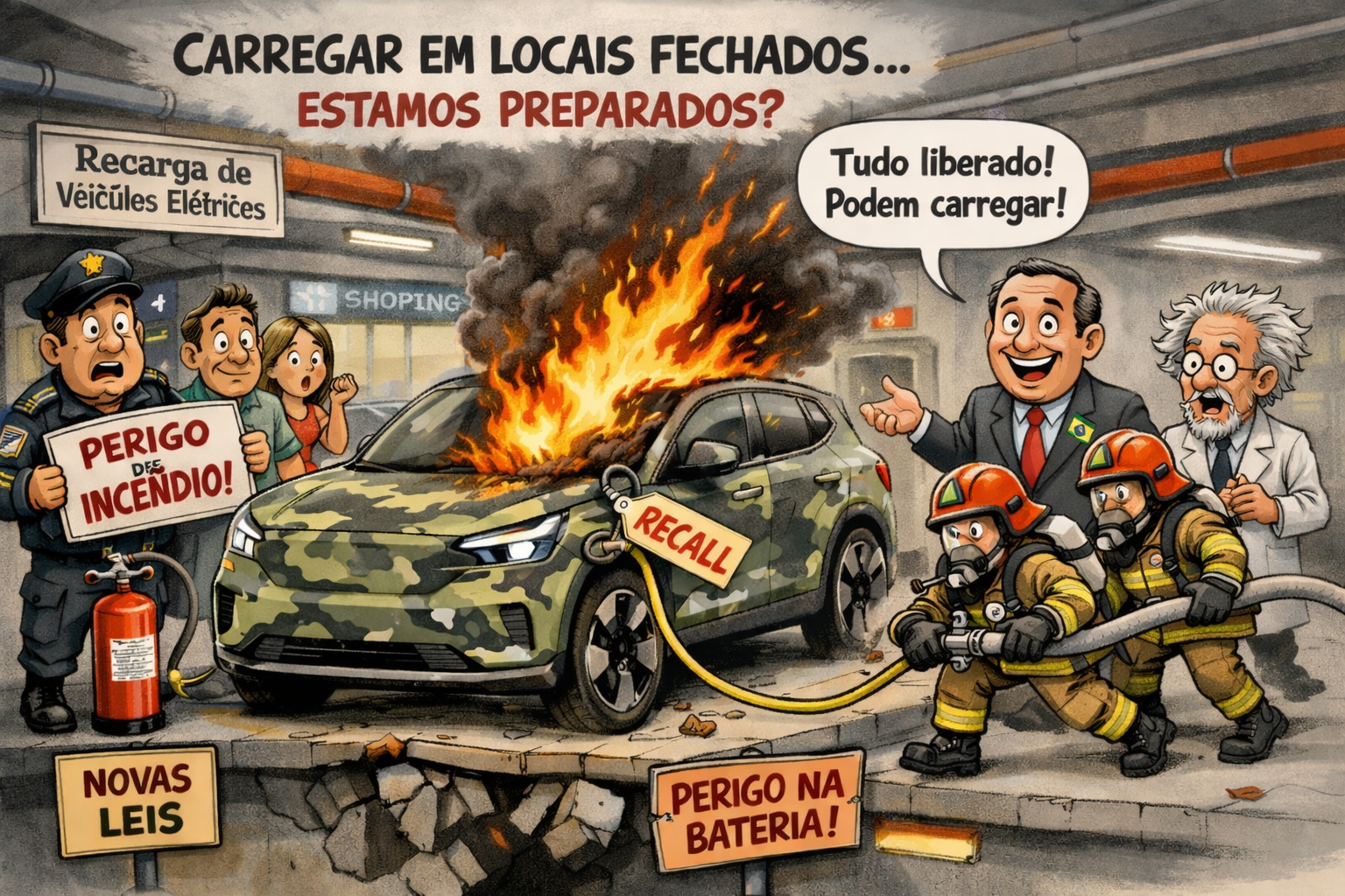 Estamos Preparados para Carregar Veículos em Ambientes Fechados?