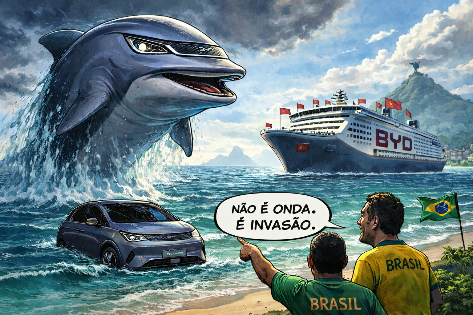 O Golfinho trocou de pele