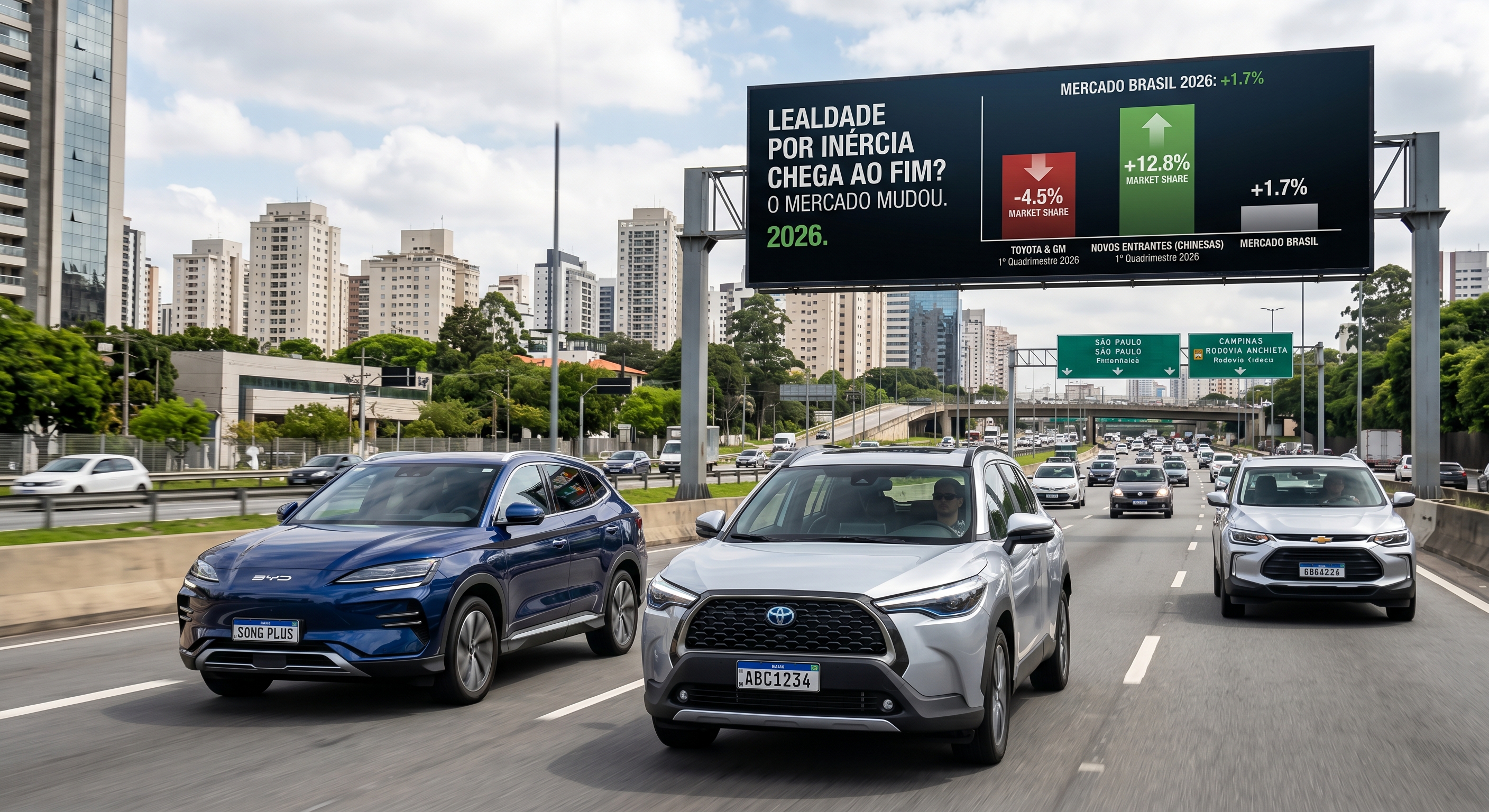 O que a queda de Toyota e GM revela sobre o mercado em 2026