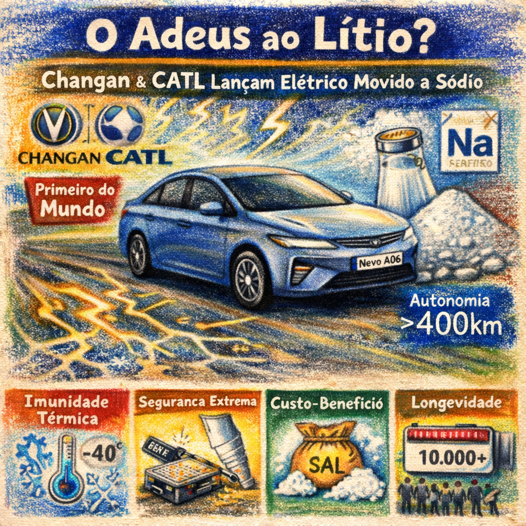 O Adeus ao Lítio? Changan e CATL lançam o primeiro elétrico movido a sódio do mundo