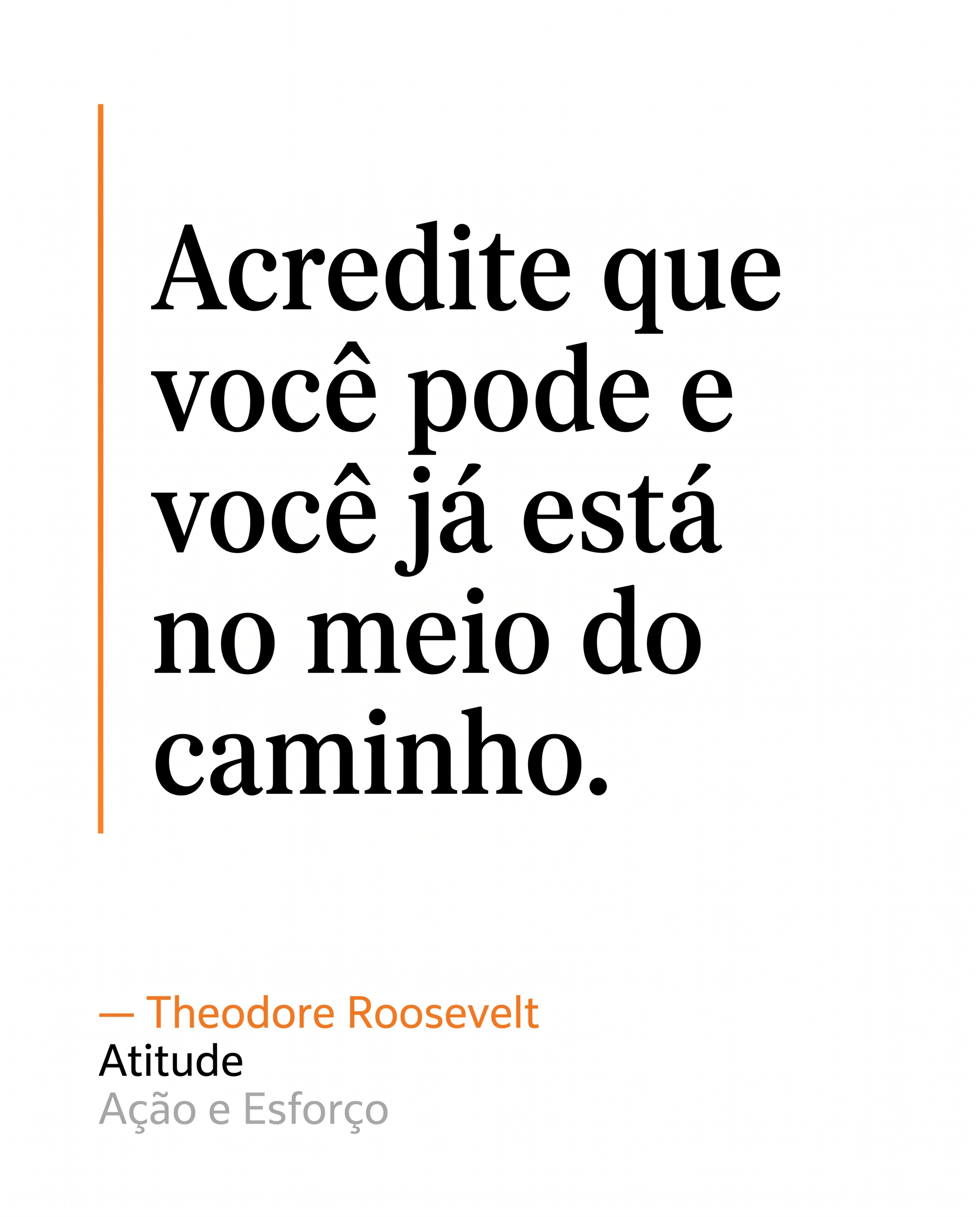 Acredite que você pode