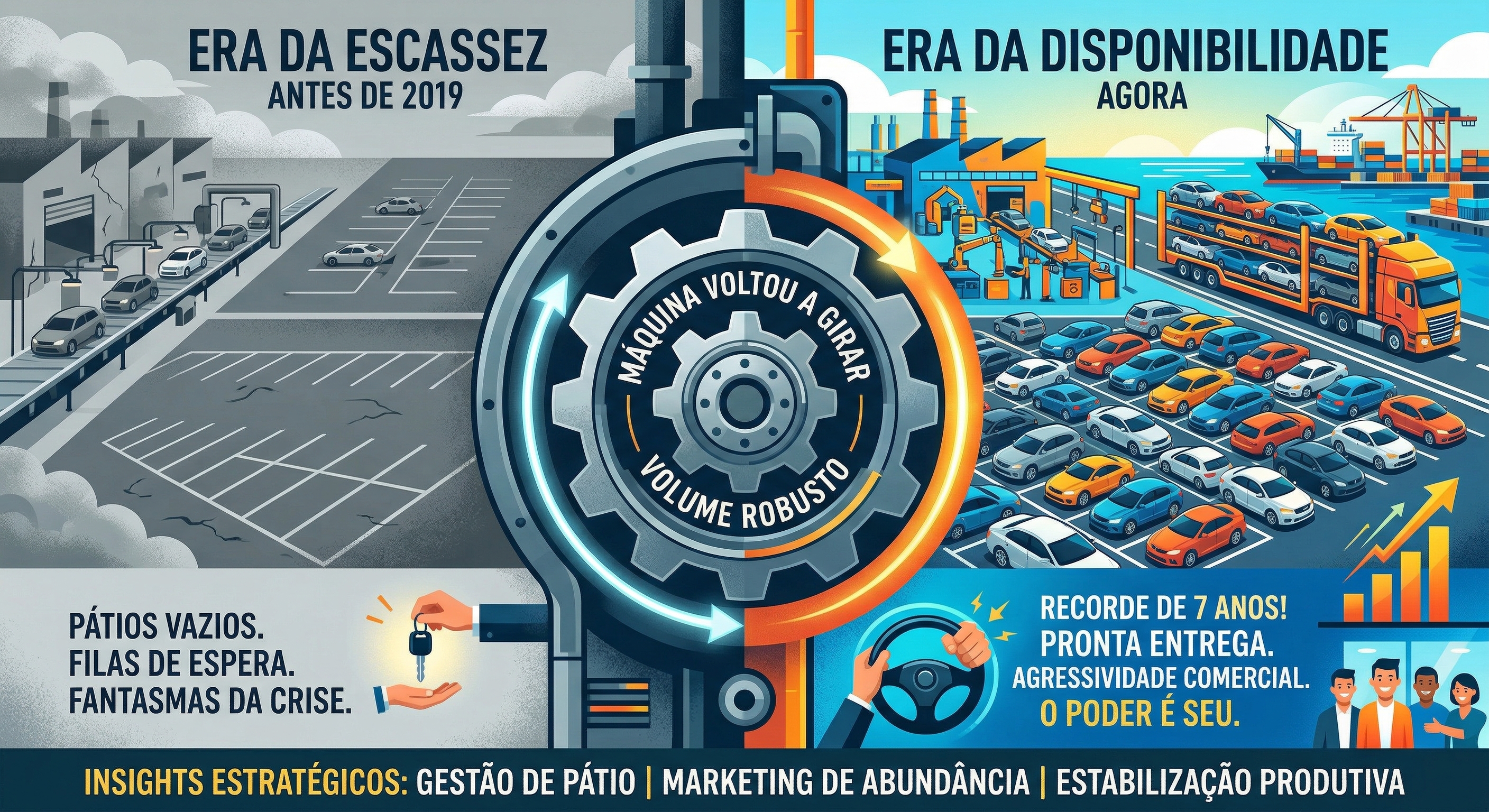 A Máquina Voltou a Girar: O Fim da Escassez e o Novo Jogo do Estoque